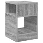 vidaXL Koncový stôl 2 pcs Sivý Sonoma 30,5 x 30 x 45 cm – Obrázok 5