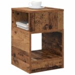 vidaXL Koncový stôl 2 pcs Staré drevo 30,5 x 30 x 45 cm – Obrázok 3