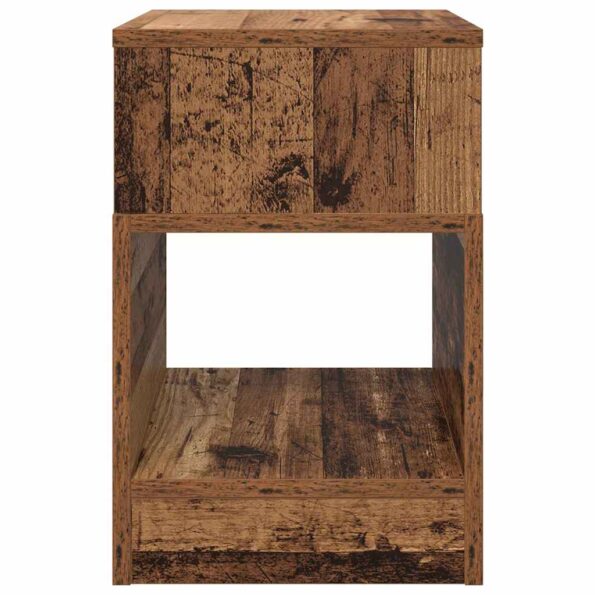 vidaXL Koncový stôl 2 pcs Staré drevo 30,5 x 30 x 45 cm – Obrázok 6