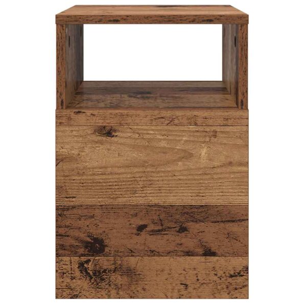 vidaXL Koncový stôl 2 pcs Staré drevo 30,5 x 30 x 45 cm – Obrázok 7