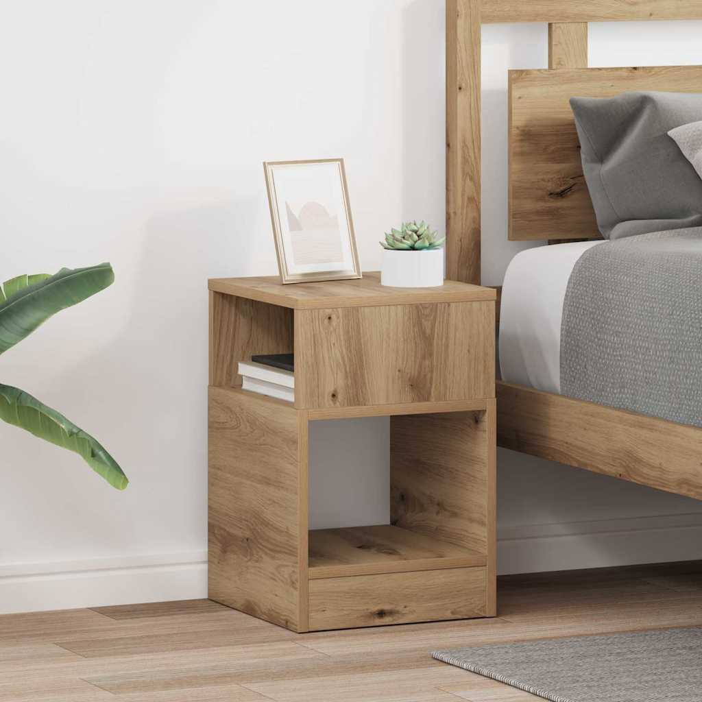 890911_1.jpg vidaXL Koncový stôl 2 pcs Remeselný dub 30,5 x 30 x 45 cm – Obrázok 1