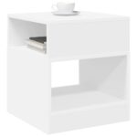 vidaXL Koncový stôl 2 pcs Biela 40,5 x 40 x 45 cm Kompozitné drevo – Obrázok 3