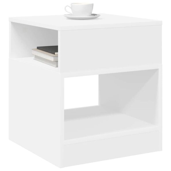 vidaXL Koncový stôl 2 pcs Biela 40,5 x 40 x 45 cm Kompozitné drevo – Obrázok 3