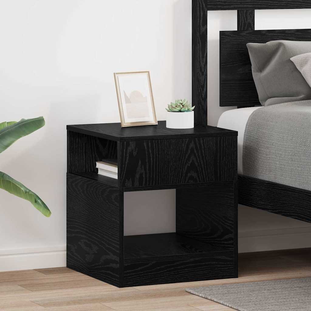 890915_1.jpg vidaXL Koncový stôl 2 pcs Čierny dub 40,5 x 40 x 45 cm – Obrázok 1