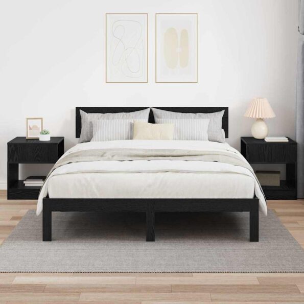 vidaXL Koncový stôl 2 pcs Čierny dub 40,5 x 40 x 45 cm – Obrázok 4