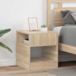 vidaXL Koncový stôl 2 pcs Sonoma dub 40,5 x 40 x 45 cm