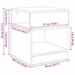 vidaXL Koncový stôl 2 pcs Sonoma dub 40,5 x 40 x 45 cm – Obrázok 12