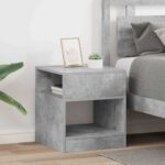vidaXL Koncový stôl 2 pcs Betónová šedá 40,5 x 40 x 45 cm