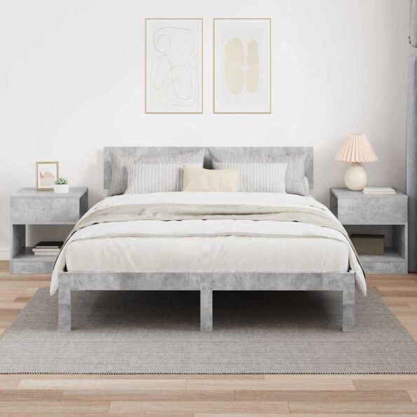 vidaXL Koncový stôl 2 pcs Betónová šedá 40,5 x 40 x 45 cm – Obrázok 4