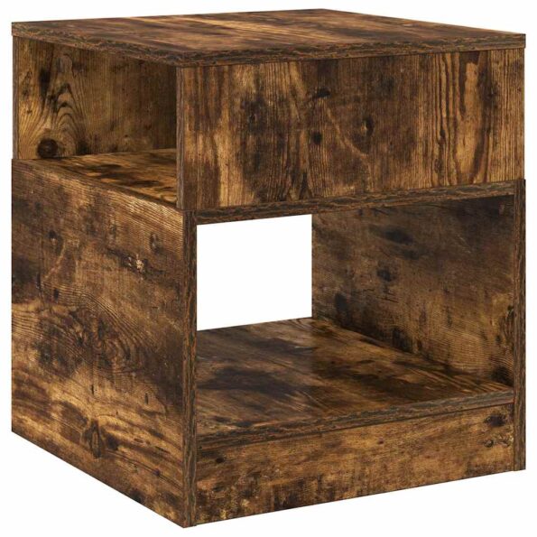 vidaXL Koncový stôl 2 pcs Dymová dub 40,5 x 40 x 45 cm – Obrázok 5