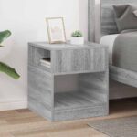 vidaXL Koncový stôl Sivý Sonoma 40,5 x 40 x 45 cm Kompozitné drevo – Obrázok 4