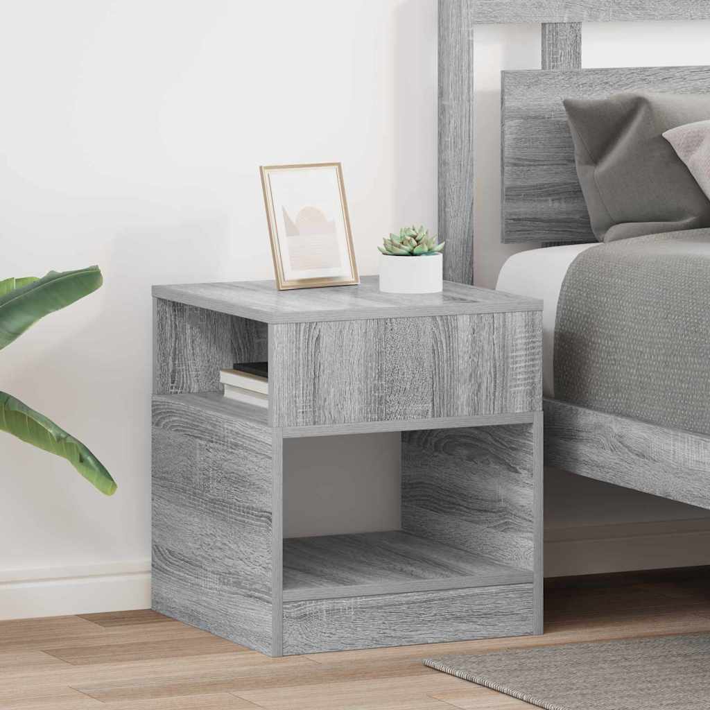 890923_1.jpg vidaXL Koncový stôl 2 pcs Sivý Sonoma 40,5 x 40 x 45 cm – Obrázok 1