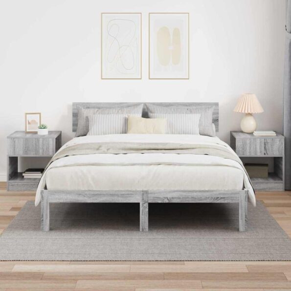 vidaXL Koncový stôl 2 pcs Sivý Sonoma 40,5 x 40 x 45 cm – Obrázok 4