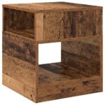 vidaXL Koncový stôl 2 pcs Staré drevo 40,5 x 40 x 45 cm – Obrázok 5