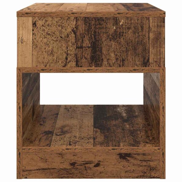 vidaXL Koncový stôl 2 pcs Staré drevo 40,5 x 40 x 45 cm – Obrázok 6
