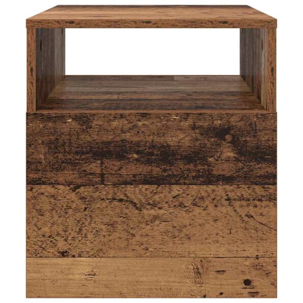 vidaXL Koncový stôl 2 pcs Staré drevo 40,5 x 40 x 45 cm – Obrázok 7