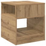 vidaXL Koncový stôl Remeselný dub 40,5 x 40 x 45 cm Kompozitné drevo – Obrázok 2