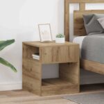 vidaXL Koncový stôl 2 pcs Remeselný dub 40,5 x 40 x 45 cm