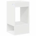 vidaXL Koncový stôl 2 pcs Biela 30 x 30 x 56 cm Kompozitné drevo – Obrázok 8