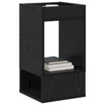 vidaXL Koncový stôl Čierny dub 30 x 30 x 56 cm Kompozitné drevo – Obrázok 3