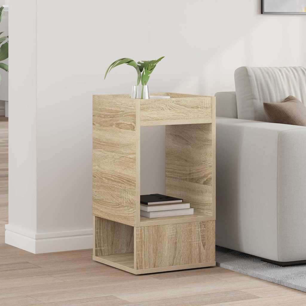 890932_1.jpg vidaXL Koncový stôl Sonoma dub 30 x 30 x 56 cm Kompozitné drevo – Obrázok 1