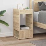 vidaXL Koncový stôl Sonoma dub 30 x 30 x 56 cm Kompozitné drevo – Obrázok 4