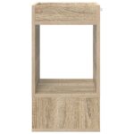 vidaXL Koncový stôl Sonoma dub 30 x 30 x 56 cm Kompozitné drevo – Obrázok 5