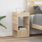 vidaXL Koncový stôl 2 pcs Sonoma dub 30 x 30 x 56 cm Kompozitné drevo