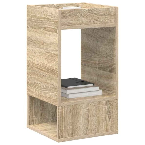 vidaXL Koncový stôl 2 pcs Sonoma dub 30 x 30 x 56 cm Kompozitné drevo – Obrázok 3