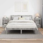 vidaXL Koncový stôl 2 pcs Betónová šedá 30 x 30 x 56 cm – Obrázok 4