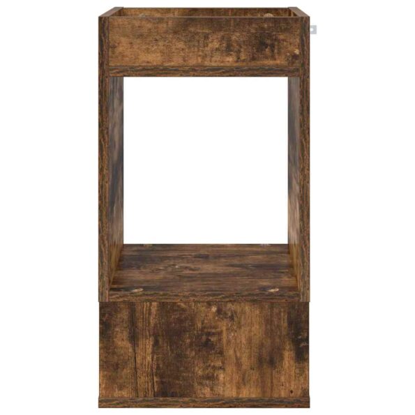 vidaXL Koncový stôl Dymová dub 30 x 30 x 56 cm Kompozitné drevo – Obrázok 5