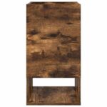 vidaXL Koncový stôl Dymová dub 30 x 30 x 56 cm Kompozitné drevo – Obrázok 6