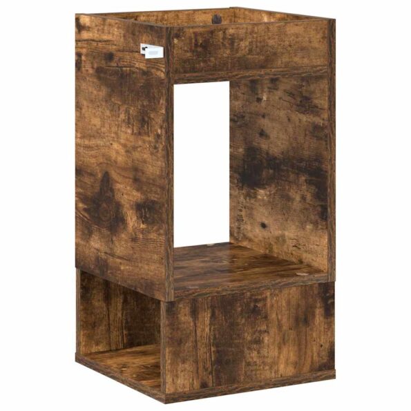 vidaXL Koncový stôl Dymová dub 30 x 30 x 56 cm Kompozitné drevo – Obrázok 7