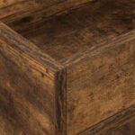 vidaXL Koncový stôl Dymová dub 30 x 30 x 56 cm Kompozitné drevo – Obrázok 8