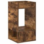 vidaXL Koncový stôl 2 pcs Dymová dub 30 x 30 x 56 cm Kompozitné drevo – Obrázok 5