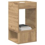 vidaXL Koncový stôl 2 pcs Remeselný dub 30 x 30 x 56 cm – Obrázok 3