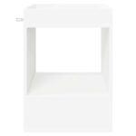 vidaXL Koncový stôl Biela 40 x 40 x 56 cm Kompozitné drevo – Obrázok 5