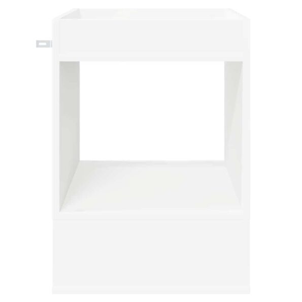 vidaXL Koncový stôl Biela 40 x 40 x 56 cm Kompozitné drevo – Obrázok 5