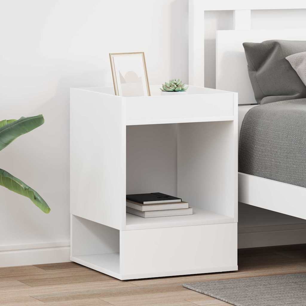 890945_1.jpg vidaXL Koncový stôl 2 pcs Biela 40 x 40 x 56 cm Kompozitné drevo – Obrázok 1