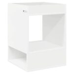 vidaXL Koncový stôl 2 pcs Biela 40 x 40 x 56 cm Kompozitné drevo – Obrázok 8