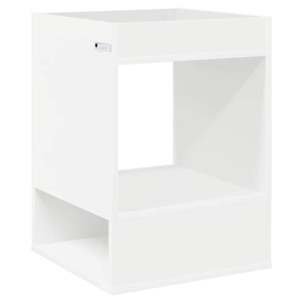 vidaXL Koncový stôl 2 pcs Biela 40 x 40 x 56 cm Kompozitné drevo – Obrázok 8