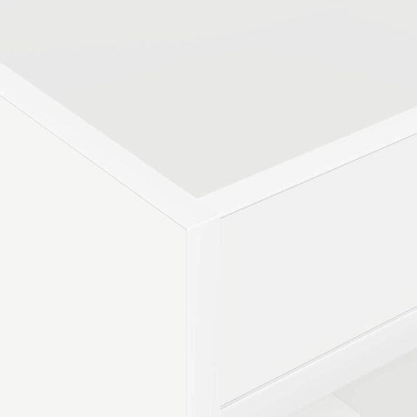 vidaXL Koncový stôl 2 pcs Biela 40 x 40 x 56 cm Kompozitné drevo – Obrázok 9