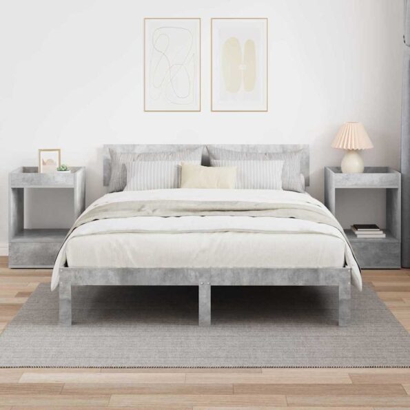 vidaXL Koncový stôl 2 pcs Betónová šedá 40 x 40 x 56 cm – Obrázok 4