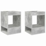 vidaXL Koncový stôl 2 pcs Betónová šedá 40 x 40 x 56 cm – Obrázok 5