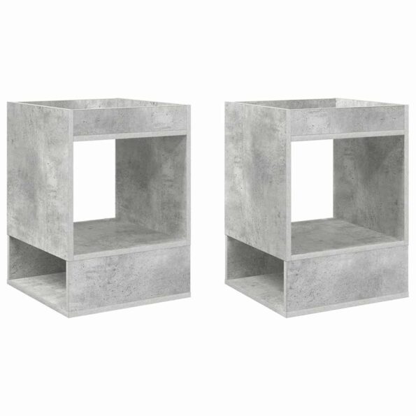 vidaXL Koncový stôl 2 pcs Betónová šedá 40 x 40 x 56 cm – Obrázok 5