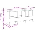 vidaXL Regál na časopisy Betónová šedá 102 x 30 x 45 cm – Obrázok 12