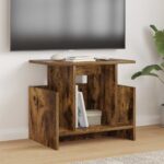 vidaXL TV stolík Dymová dub 50 x 35 x 45 cm Kompozitné drevo