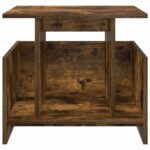 vidaXL TV stolík Dymová dub 50 x 35 x 45 cm Kompozitné drevo – Obrázok 5