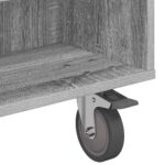 vidaXL Bočný stolík s kolieskami Sivý Sonoma 90 x 50 x 30 cm – Obrázok 8