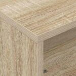 vidaXL Bočný stolík s kolieskami Sonoma dub 50 x 50 x 30 cm – Obrázok 8